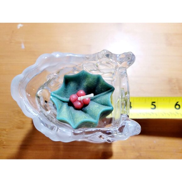 Gorham Christmas North Pole Express Santa Train Votive Lead Crystal from Germany - Picture 9 of 12